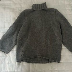 TOTEME GREY MERINO SWEATER XS